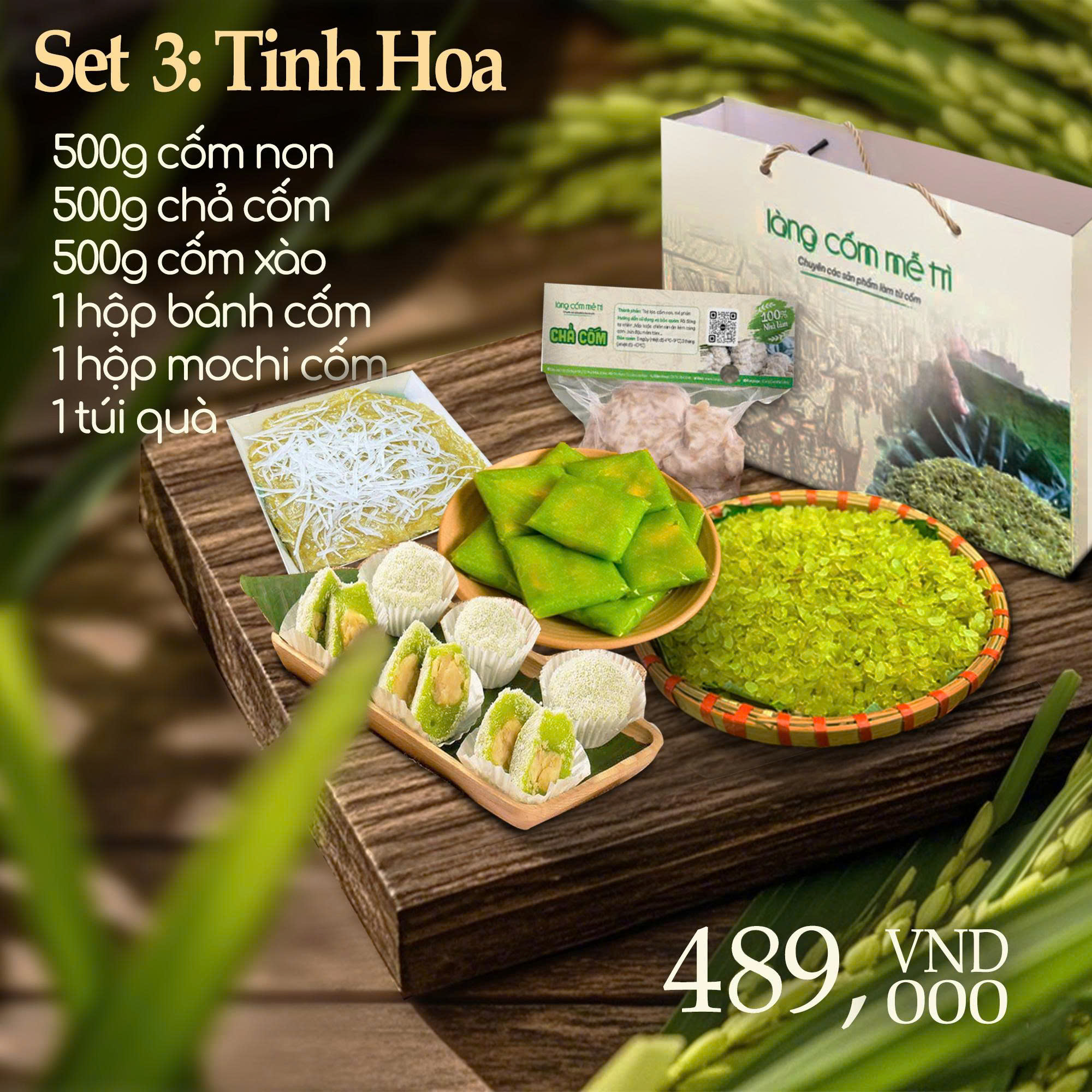 set quà cốm tinh hoa